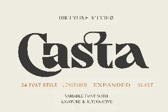 Casta Display Typeface font