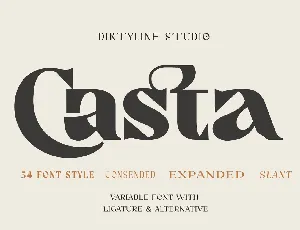 Casta Display Typeface font