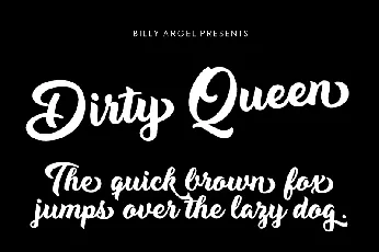 Dirty Queen font