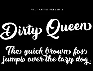 Dirty Queen font