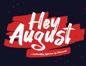 Hey August Free font