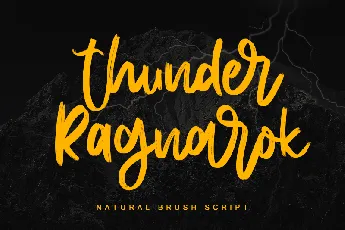 Thunder Ragnarok - Personal Use font