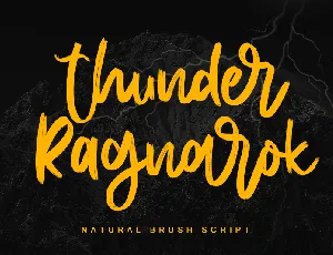 Thunder Ragnarok - Personal Use font