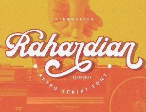 Rahardian font