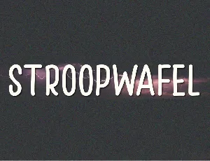 Stroopwafel font