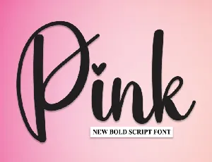 Pink Script Typeface font