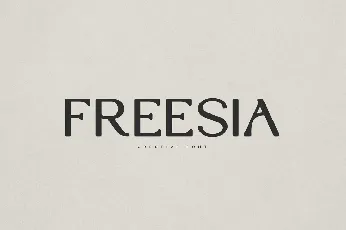 Freesia font