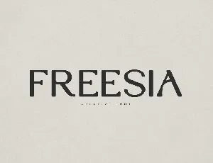 Freesia font