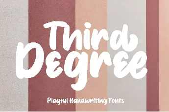 Third Degree font