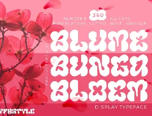 Blumebungabloem font