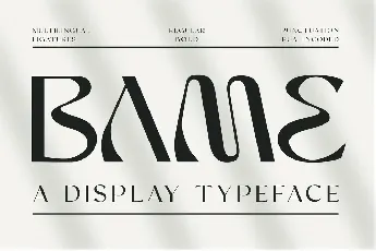 Bame font