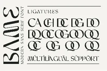 Bame font