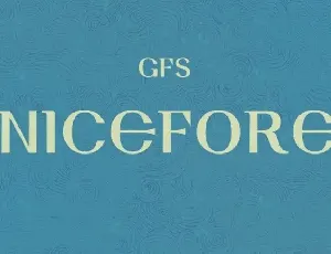 GFS Nicefore Display font