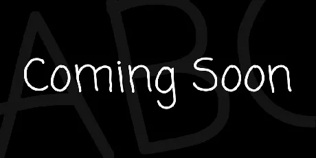 Coming Soon font