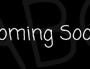 Coming Soon font