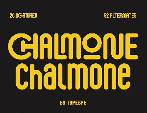 Chalmone font