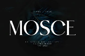 Mosce font