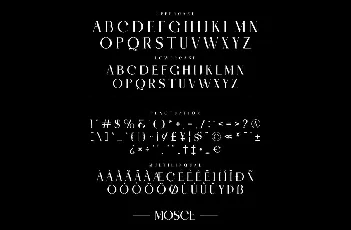 Mosce font