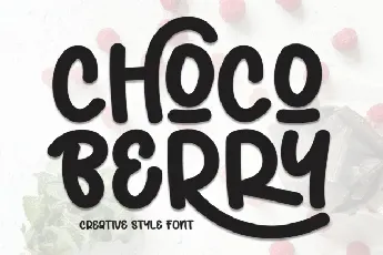 Choco Berry Display font