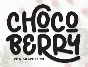 Choco Berry Display font