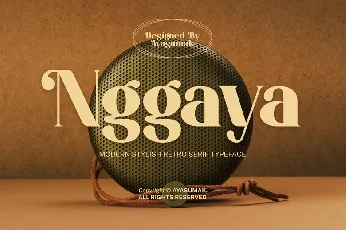 Nggaya font