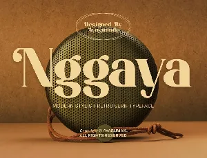 Nggaya font