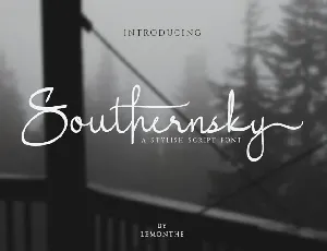 Southernsky Handwritten font