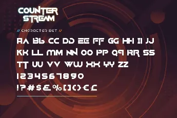 Counter Stream font