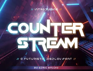 Counter Stream font