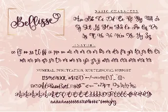 Bellissa - Personal Use font