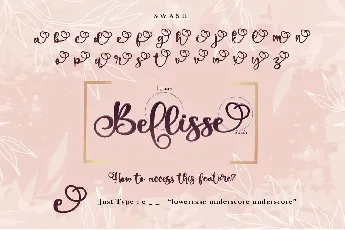 Bellissa - Personal Use font