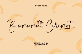 Banana Coronet Demo font