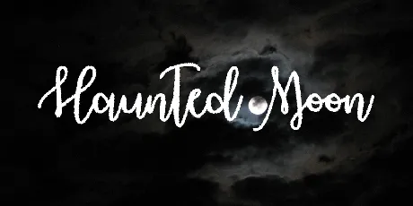 Haunted Moon font