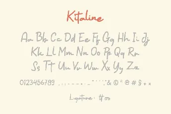 Kitaline font