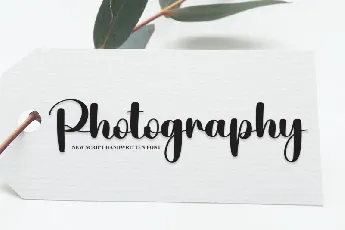 Photography Script font