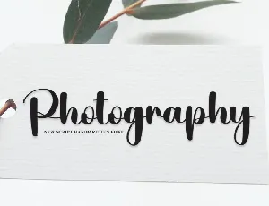 Photography Script font