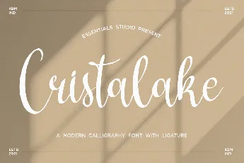 Cristalake font