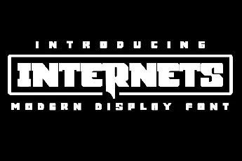 Internets Display font