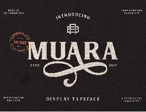 MUARA Typeface font