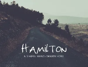 Hamilton Hand Drawn font