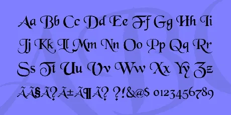 BlackChancery font