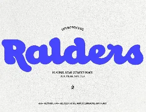 Ralders font