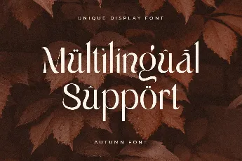 SS Autumn font