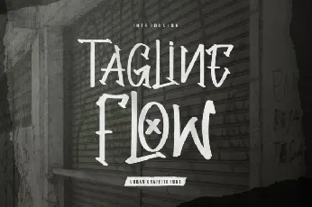 Tagline Flow font