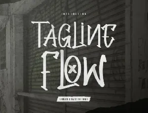 Tagline Flow font