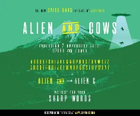 Aliens And Cows Sans font