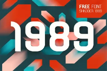 Shkoder 1989 Free font