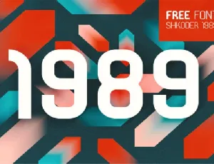 Shkoder 1989 Free font