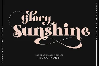 Glory Sunshine font