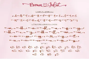 Romeo Juliet - Personal Use font